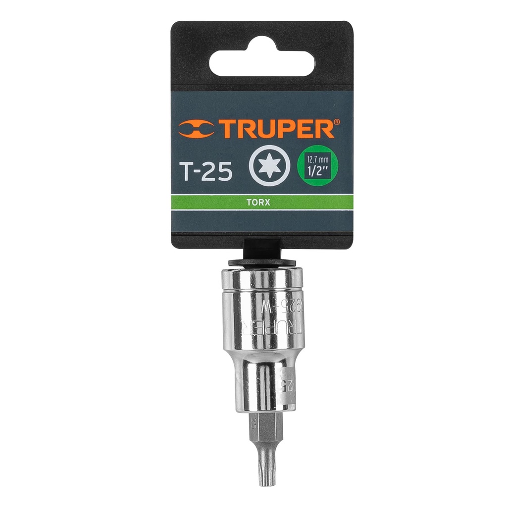Dado torx macho 1/2" T25 - TRUPER