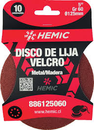 Disco de lija velcro G60 - HEMIC