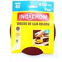 Disco lija velcro 115mm Grano 80 5pcs INOXCROM