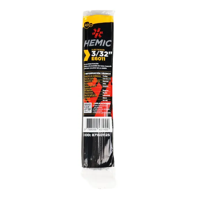 Electrodo 6011 3/32 - 2.5mm HEMIC