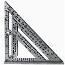 Escuadra triangular de aluminio 7" UYUSTOOLS
