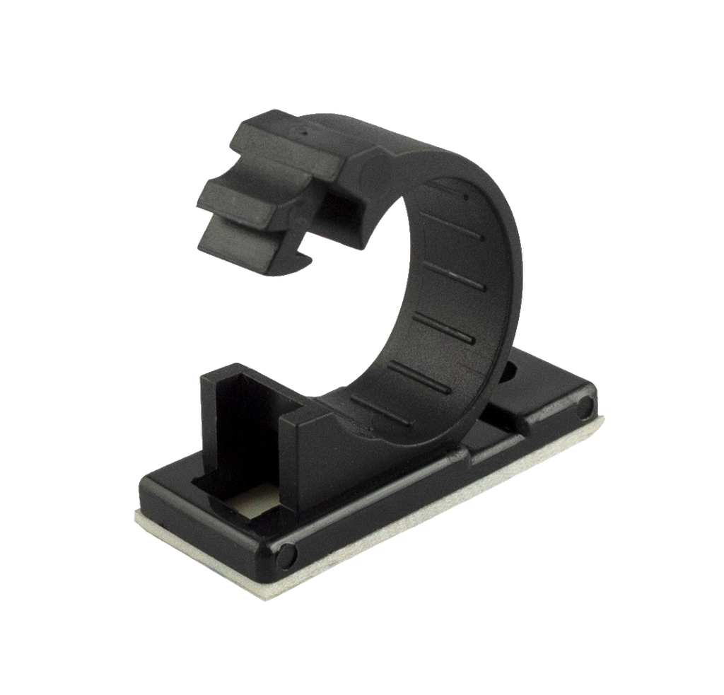 Abrazadera de sujetacion 12mm UNIDAD autoadhesiva y tornillo - MEC