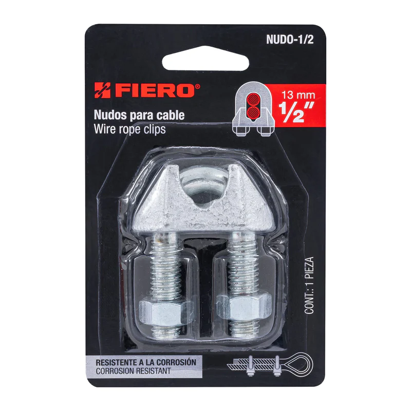 Abrazadera para cable 1/2"(13mm) - FIERO