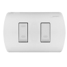 Interruptor 9/12 + 9/24 blanco armado embutido 16A Aris Pro - MEC