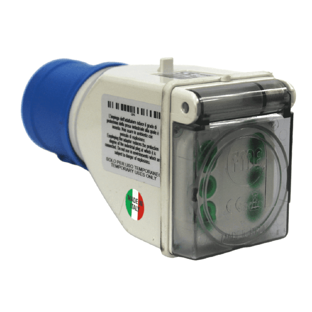 Adaptador Industrial IP44 2X 2P+T 10/16A 250V - LEXO
