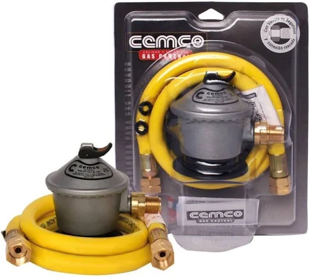 Kit regulador + manguera gas 3/8 Hilo IZQ. - CEMCO