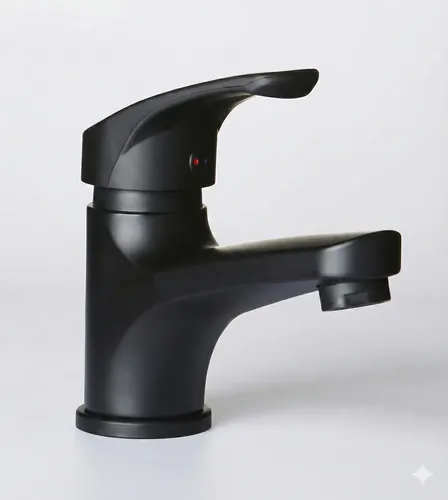 Llave monomando lavatorio ALLEGRA NEGRO - HOFFENS