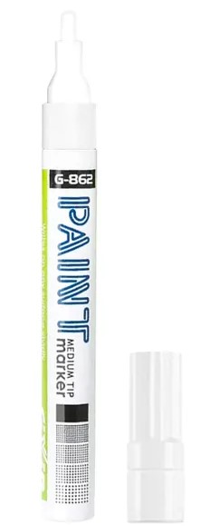 Marcador de metal BLANCO - PAINT
