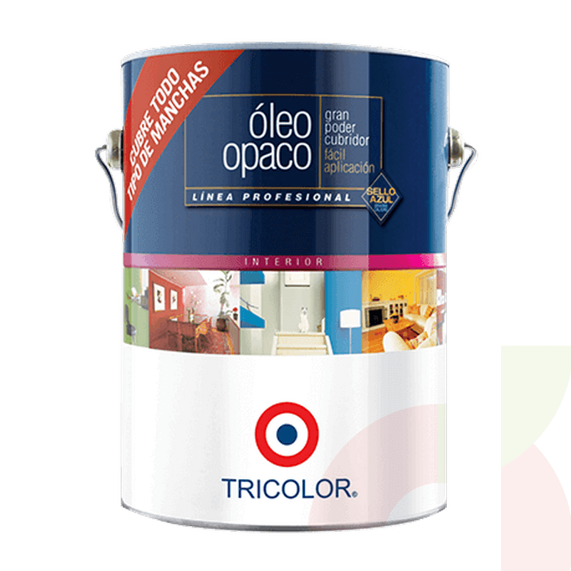 Oleo opaco CAFE MORO galón - TRICOLOR