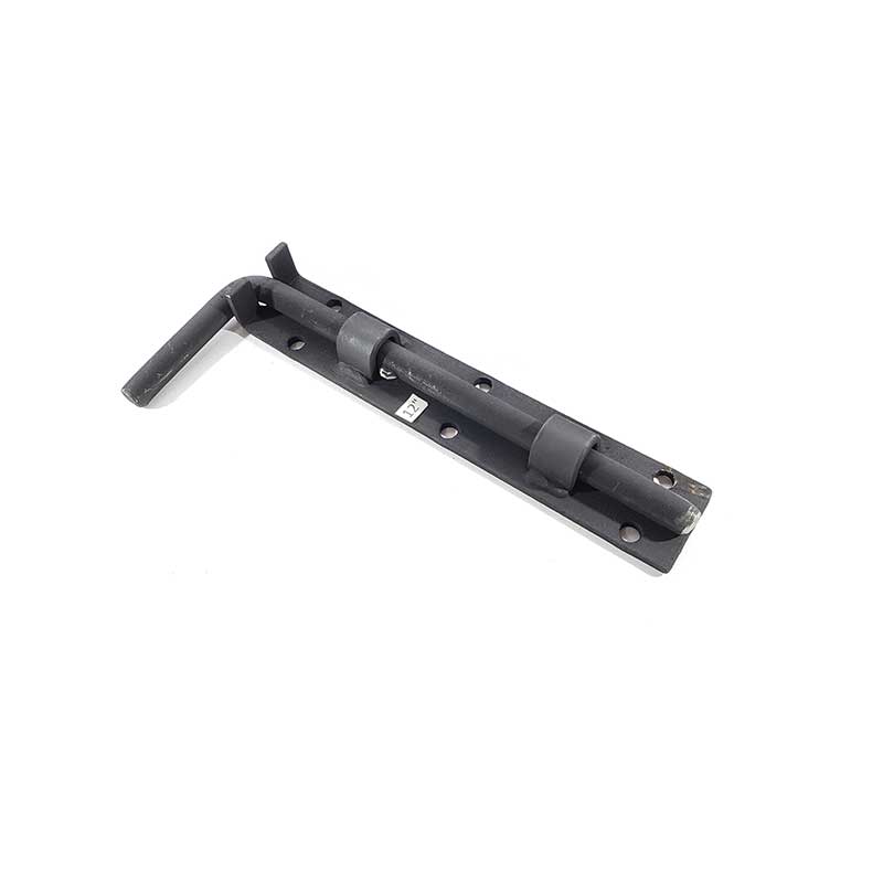 PESTILLO RECTO AL PISO 8" NEGRO
