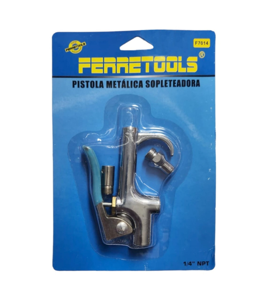 Pistola sopladora 1/4" NTP metalica - FERRETOOLS