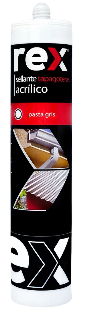 Sellante tapagoteras acrilico pasta GRIS - REX