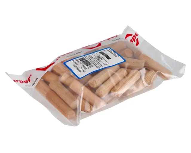 TARUGO MADERA 6x45mm BOLSA 50PCS - IMPORPER