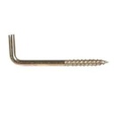 Tornillo escuadra acero bronceado 1. 1/2" UNIDAD