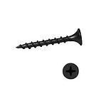 Tornillo madera negro 1" UNIDAD
