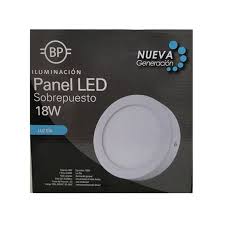 panel led sobrepuesto redondo 18w BP