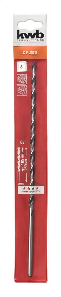 Broca para madera 8x250mm - KWB