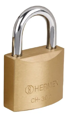 Candado hierro LATON 30mm - HERMEX