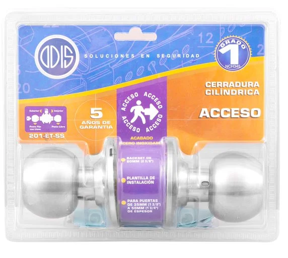 Cerradura cilindrica inox. ACCESO 201  - ODIS
