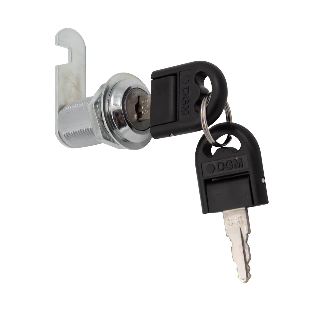 Cerradura mueble D3-20 con leva cromada - POLI