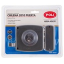 Cerradura sobreponer chilena 2010 titanio PUERTA POLI