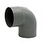 Codo sanitario gris 87.5° x 50