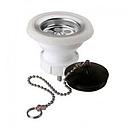 [DELA0306] Desague lavatorio 1 1/4" rej.inox c/tapon y cadena HOFFENS