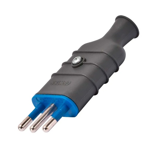 Enchufe macho volante 2P+T 250V 10A - STANFORD