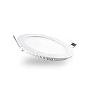 [FORE0617] Foco redondo embutido 18W LED 220mm, 6500K TORO NEGRO DRL