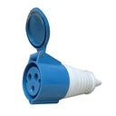 Hembra volante industrial 2p+ T 16A 220V 250V IP44 - LEXO