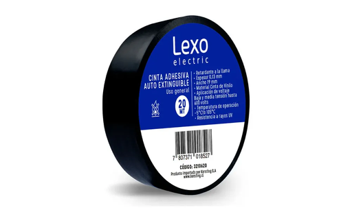 [HUDE6312] Huincha negra 19mmx20MT - LEXO