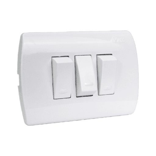 [KGEL3170] Interruptor 9/32 blanco armado embutido 16A Aris Pro - MEC