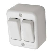 [INDO0880] Interruptor doble 9/15 Arismec sobrepuesto D5.7