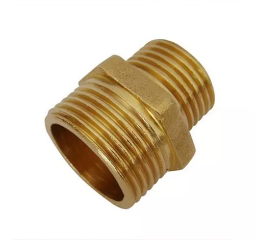 Niple bronce he-he 1/2"x 3/8"