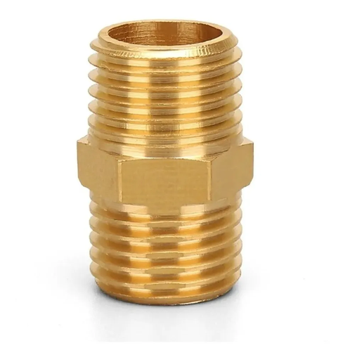 [NIHE1276] Niple bronce he-he 3/4"