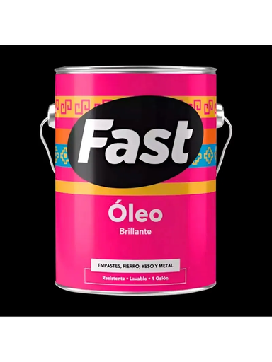 Oleo brillante NEGRO galón - FAST
