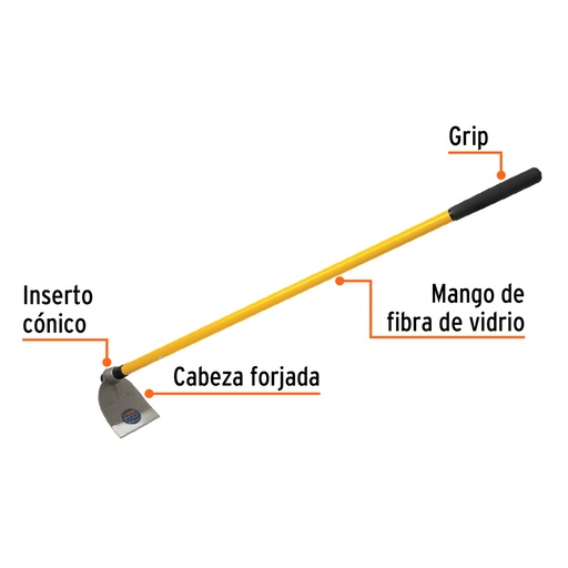 Pala azadón N°0 1.8 LB C/Mango fibra TRUPER