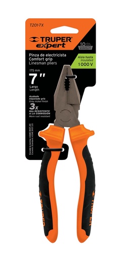 [BAMA6352] Alicate electricista mango comfort 7" - TRUPER