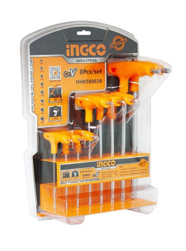 Set llaves torx mango en T 8 pzs - INGCO