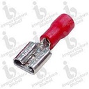[TELU2194] Terminal lucas hembra 4,8 16 14/ 2 187 ROJO
