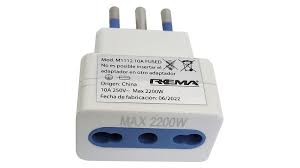 [ADAP10] adaptador 10/16 blanco con proteccion REMA