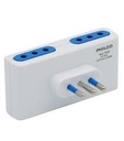 [ADPL6418] adaptador plano blanco 4 tomas 10 16A 250V 1500W ANTE