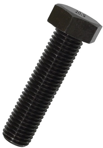 [10PE1510] 10x50mm Perno hex.MI G 8.8 D 961 P-1.25 BLACK UNIDAD