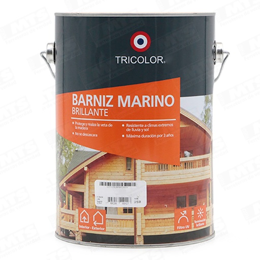 Barniz marino brillante ROBLE galon TRICOLOR