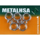 [ARCR6406] argollas cromadas 12mm 10u METALHSA