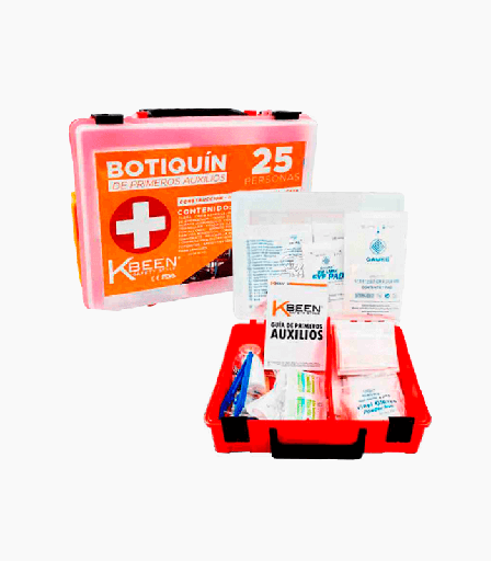 botiquin primeros auxilios 25 personas