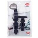 [CEEM6522] cerradura emb. NORDICA OVAL B60 acceso 1/2 c/tirado NEGRO BT POLI