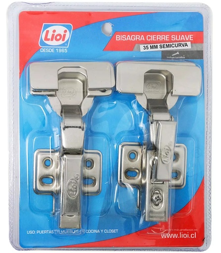 [DICO2973] Bisagra reten 35mm SEMICURVA cierre suave - LIOI
