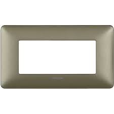 placa 3 modulos Champagne Matix BTICINO