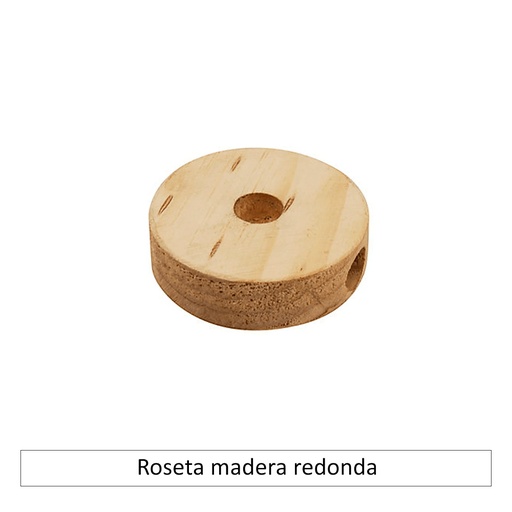 roseta madera redonda